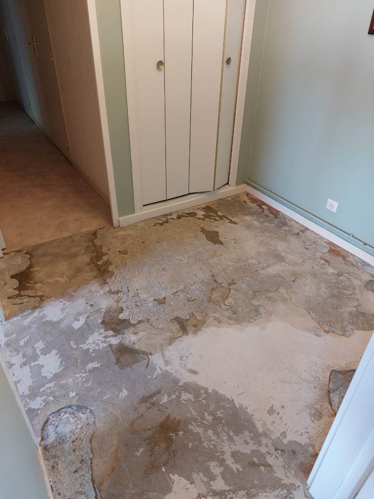 PVC Enlèvement de l'ancien revêtement PVC 2